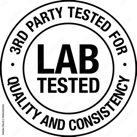 third party lab tested seal transparent background|3rd Party Tested Badge royalty.